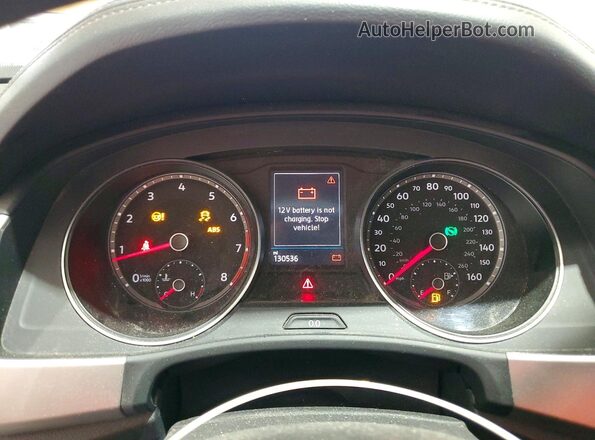 1V2GR2CA2JC526312 2018 VOLKSWAGEN ATLAS Gold Widok zestawu wskaźników