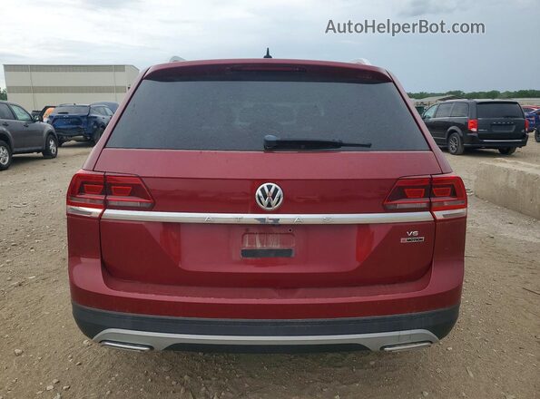1V2GR2CA4JC564091 2018 VOLKSWAGEN ATLAS Red Rear view