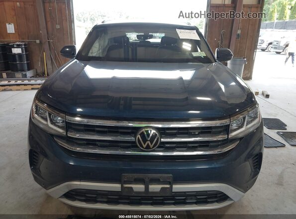 1V2HC2CA4MC207052 2021 VOLKSWAGEN ATLAS Blue Widok zestawu wskaźników