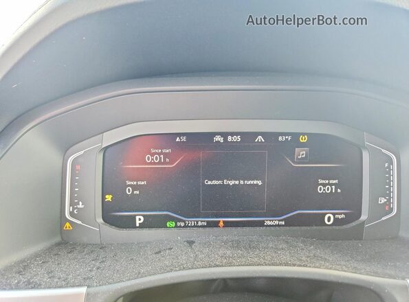 1V2HC2CA5PC205041 2023 VOLKSWAGEN ATLAS Gray Vista del cuadro de instrumentos