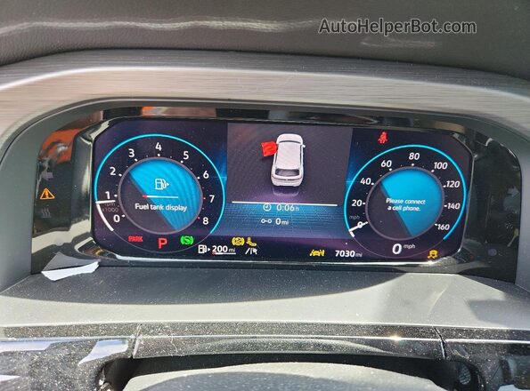 1V2HE2CA9RC253316 2024 VOLKSWAGEN ATLAS Black Instrument cluster view