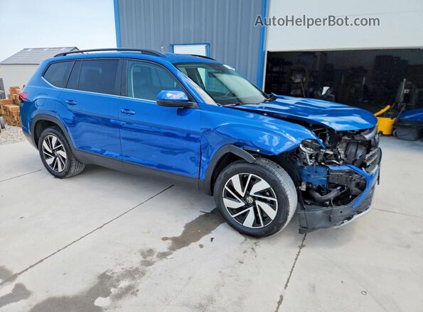 1V2HN2CA6TC527479 2026 VOLKSWAGEN ATLAS Blue Передня права чверть