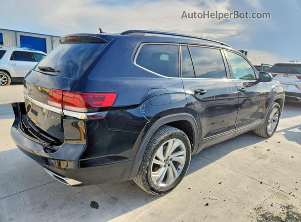 1V2HR2CA1MC548343 2021 VOLKSWAGEN ATLAS Черный Задняя правая четверть
