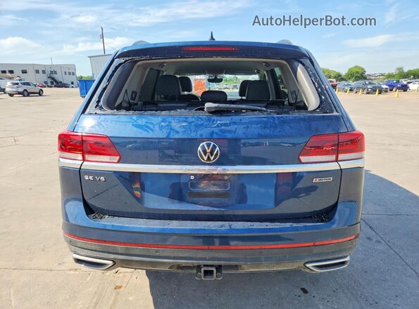 1V2HR2CA2MC572473 2021 VOLKSWAGEN ATLAS Blue Vista trasera