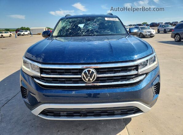 1V2HR2CA2MC572473 2021 VOLKSWAGEN ATLAS Blue Vista frontal