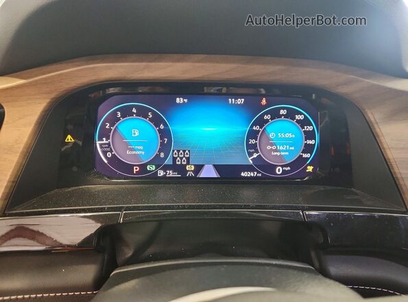 1V2HR2CA2SC518782 2025 VOLKSWAGEN ATLAS Gray Instrument cluster view