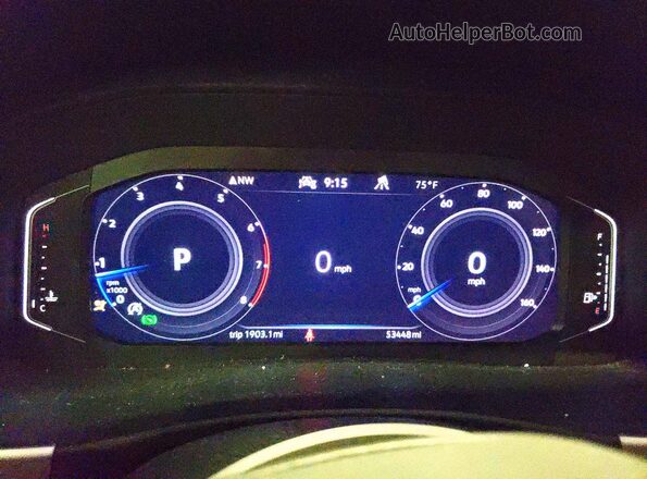1V2HR2CA3PC553550 2023 VOLKSWAGEN ATLAS Black Սարքավորումների վահանակի տեսք