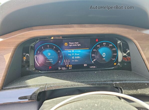 1V2HR2CA5SC520039 2025 VOLKSWAGEN ATLAS Blue Вид щитка приладів