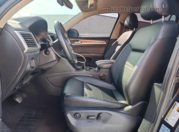 1V2HR2CA6MC539430 2021 VOLKSWAGEN ATLAS Black Widok wnętrza z przodu