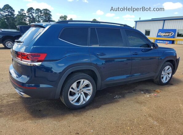 1V2HR2CA6MC553702 2021 VOLKSWAGEN ATLAS Blue Tył prawy