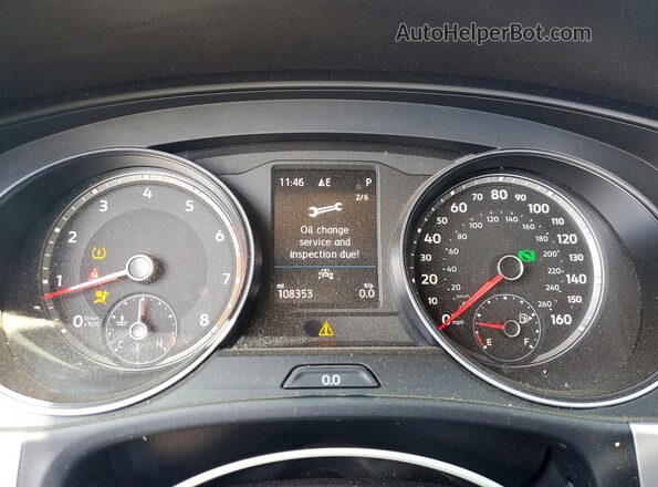 1V2HR2CA6MC553702 2021 VOLKSWAGEN ATLAS Blue Widok zestawu wskaźników