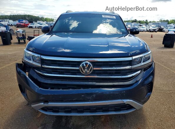 1V2HR2CA6MC553702 2021 VOLKSWAGEN ATLAS Blue Widok z przodu