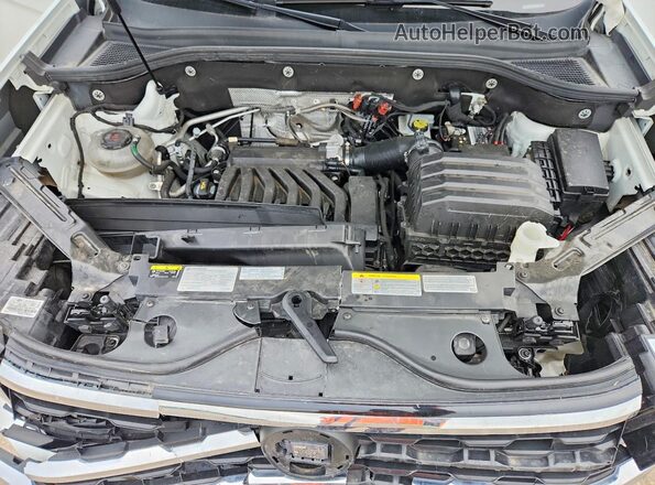 1V2HR2CA7MC569195 2021 VOLKSWAGEN ATLAS White Vista del compartimento del motor