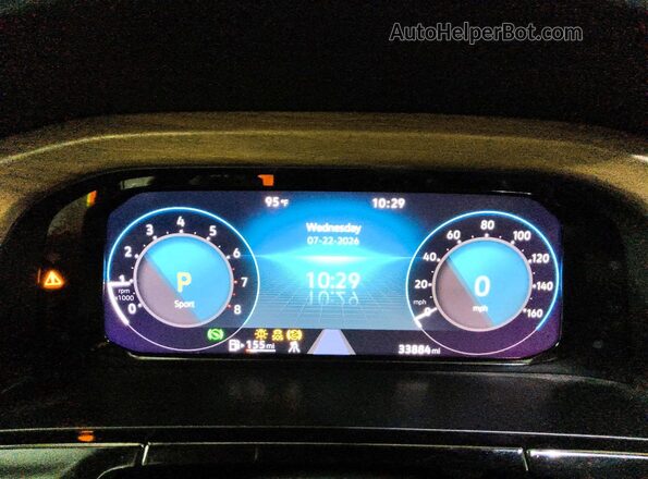 1V2HR2CA9SC530816 2025 VOLKSWAGEN ATLAS Серебряный Вид щитка приборов
