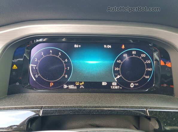 1V2JE2CA5SC229344 2025 VOLKSWAGEN ATLAS Белый Вид щитка приборов