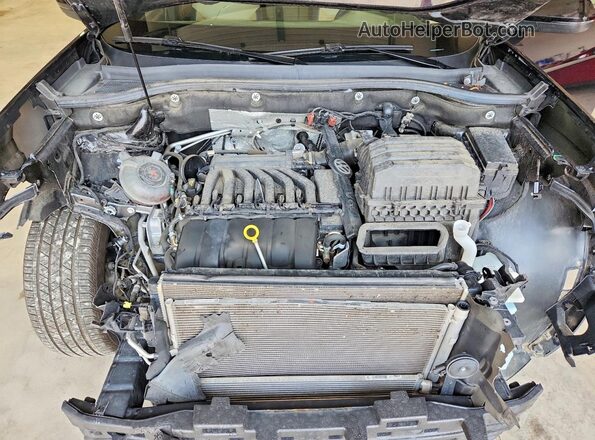 1V2JE2CA8MC241121 2021 VOLKSWAGEN ATLAS Black Vista del compartimento del motor
