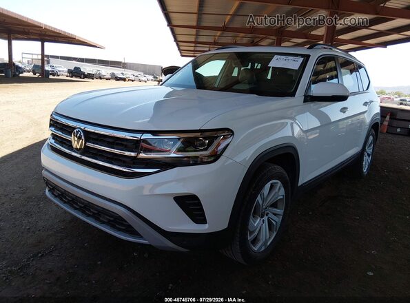 1V2JP2CA6PC552660 2023 VOLKSWAGEN ATLAS White წინა მარცხენა ხედი სამი მეოთხედიდან