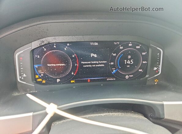 1V2JP2CA7PC553767 2023 VOLKSWAGEN ATLAS White ხელსაწყოთა პანელის ხედი