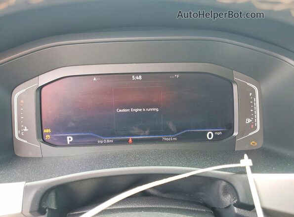 1V2JR2CA4NC543446 2022 VOLKSWAGEN ATLAS Black Вид щитка приладів