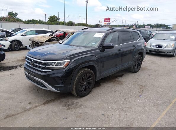 1V2JR2CA7NC565344 2022 VOLKSWAGEN ATLAS Black Vista tres cuartos delantera izquierda
