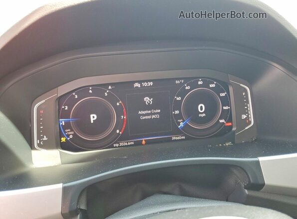 1V2JR2CA8NC538752 2022 VOLKSWAGEN ATLAS Silver Vista del cuadro de instrumentos