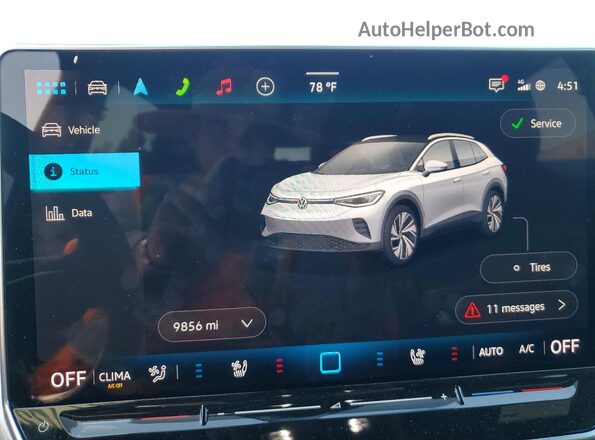 1V2JSPE83SC013783 2025 VOLKSWAGEN ID.4 Charcoal Widok zestawu wskaźników