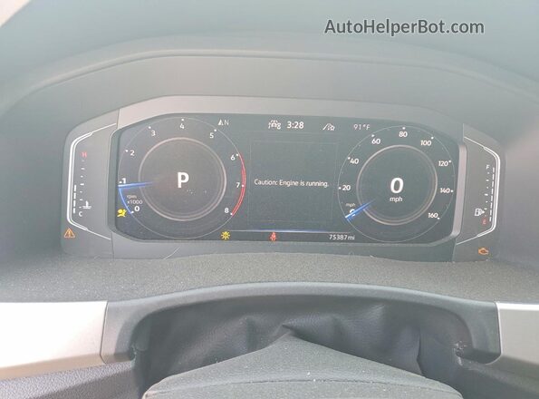 1V2KE2CA3PC209623 2023 VOLKSWAGEN ATLAS White ხელსაწყოთა პანელის ხედი