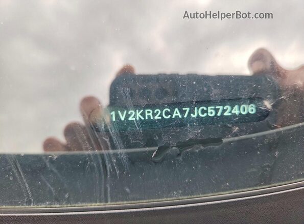 1V2KR2CA7JC572406 2022 VOLKSWAGEN ATLAS White VIN կոդի պիտակի տեսք