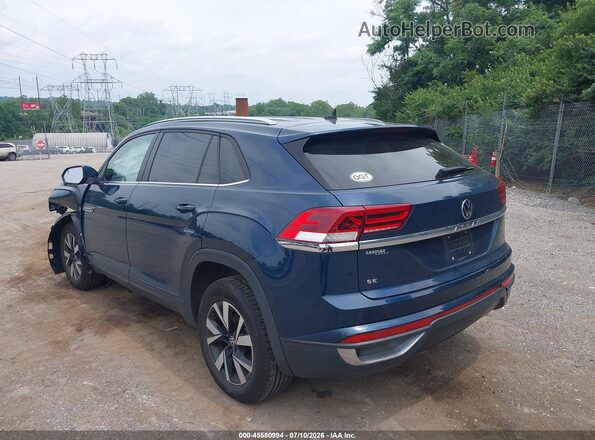 1V2LC2CAXMC200083 2021 VOLKSWAGEN ATLAS Blue Tył lewy