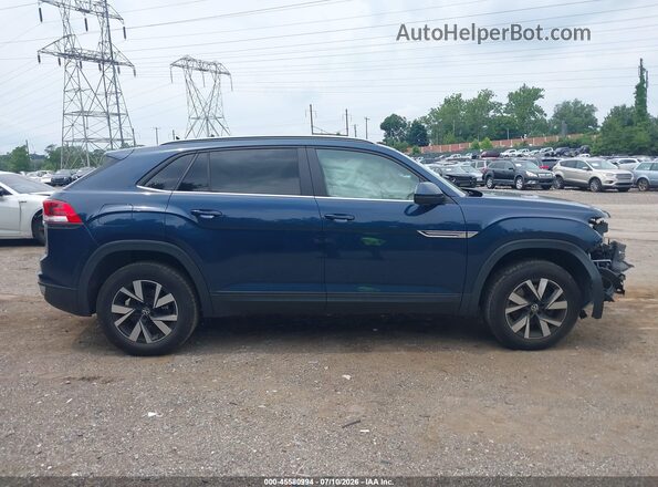 1V2LC2CAXMC200083 2021 VOLKSWAGEN ATLAS Blue Widok wnętrza z tyłu