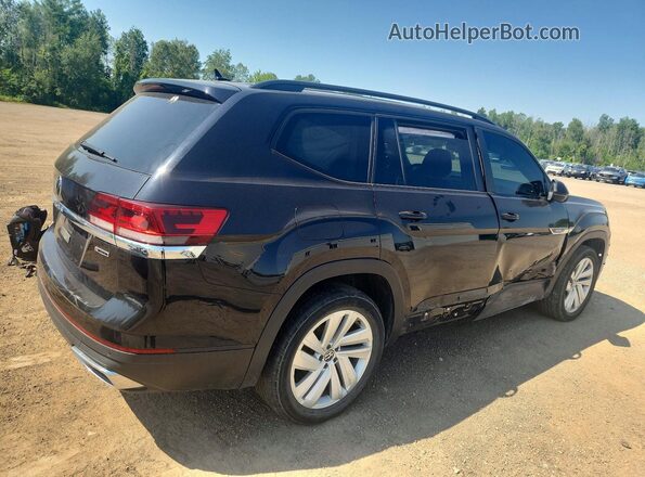 1V2LP2CA1MC504326 2021 VOLKSWAGEN ATLAS Черный Задняя правая четверть