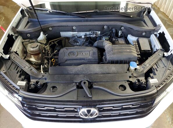 1V2LP2CA7MC525259 2021 VOLKSWAGEN ATLAS White Vista del compartimento del motor