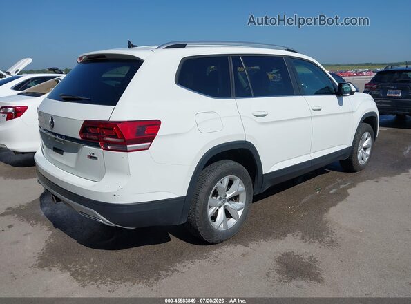 1V2LR2CA0JC584854 2018 VOLKSWAGEN ATLAS White Задня права чверть