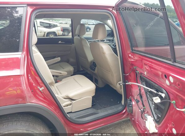 1V2LR2CA4JC544261 2018 VOLKSWAGEN ATLAS Red Vista de la etiqueta del VIN