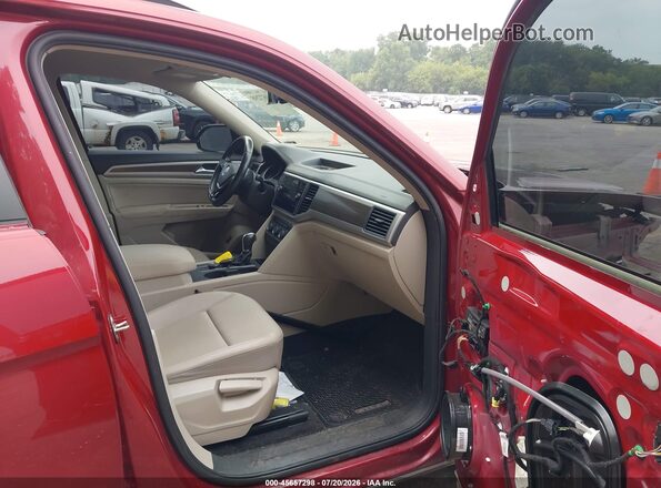 1V2LR2CA4JC544261 2018 VOLKSWAGEN ATLAS Red Vista interior delantera