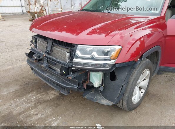 1V2LR2CA4JC544261 2018 VOLKSWAGEN ATLAS Red Vista frontal
