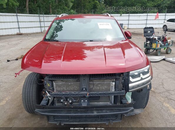 1V2LR2CA4JC544261 2018 VOLKSWAGEN ATLAS Red Vista del cuadro de instrumentos