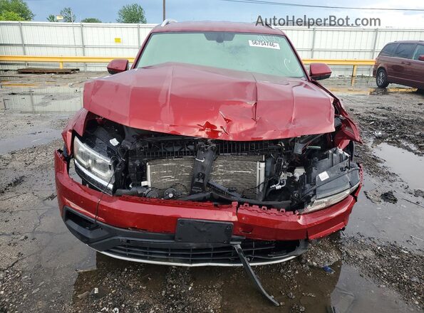 1V2LR2CA4KC559876 2019 VOLKSWAGEN ATLAS Red Widok z przodu