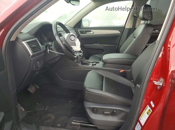 1V2LR2CA4KC559876 2019 VOLKSWAGEN ATLAS Red Widok wnętrza z przodu