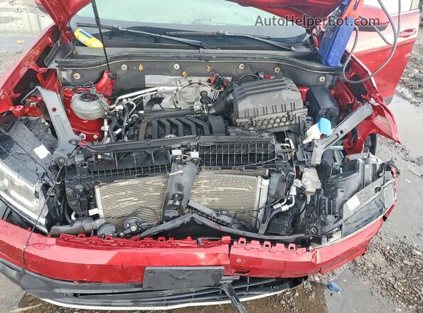 1V2LR2CA4KC559876 2019 VOLKSWAGEN ATLAS Red Widok komory silnika