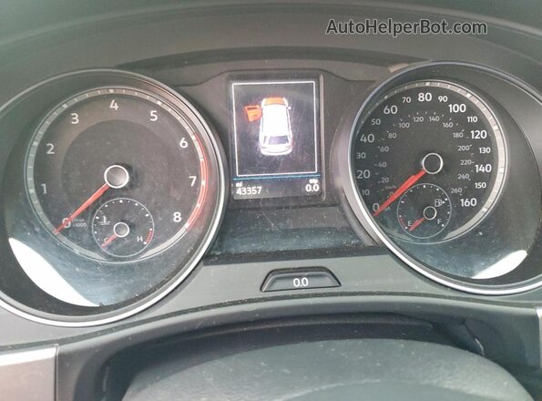 1V2LR2CA4KC559876 2019 VOLKSWAGEN ATLAS Red Widok zestawu wskaźników