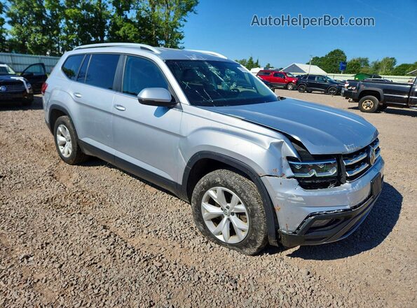 1V2LR2CA5KC515093 2019 VOLKSWAGEN ATLAS Silver Przód prawy