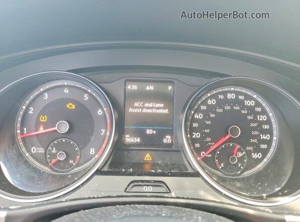 1V2LR2CA7JC586651 2018 VOLKSWAGEN ATLAS White Vista del cuadro de instrumentos