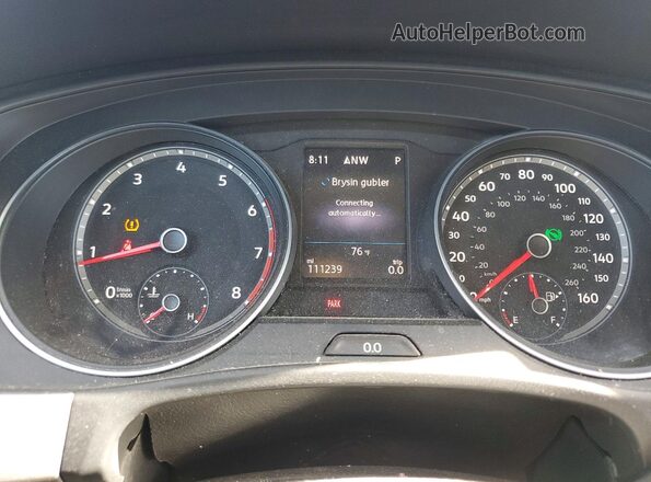 1V2LR2CA7KC517752 2019 VOLKSWAGEN ATLAS Silver Instrument cluster view