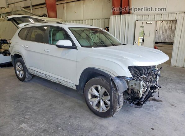 1V2LR2CA8JC539001 2018 VOLKSWAGEN ATLAS White Передня права чверть
