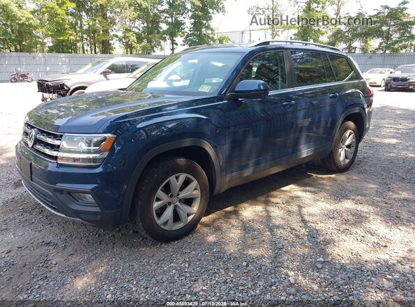 1V2LR2CA8KC572792 2019 VOLKSWAGEN ATLAS Dark Blue წინა მარცხენა ხედი სამი მეოთხედიდან