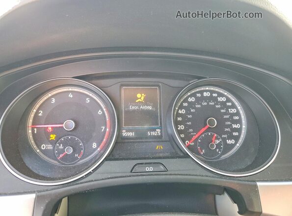 1V2LR2CA9JC552145 2018 VOLKSWAGEN ATLAS Белый Вид щитка приборов