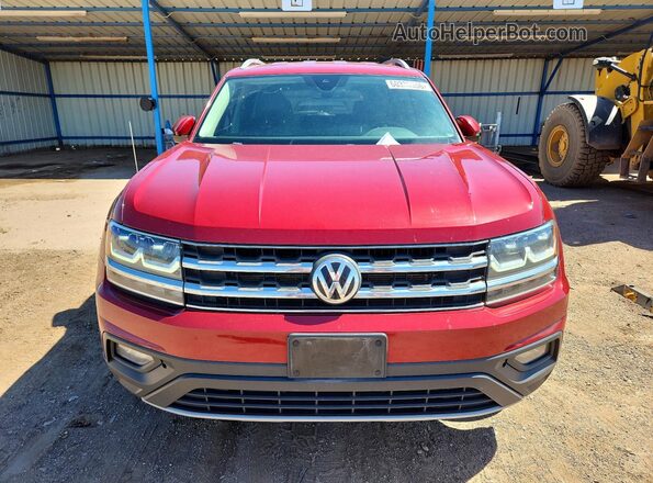 1V2LR2CA9JC589194 2018 VOLKSWAGEN ATLAS Red Вид спереду