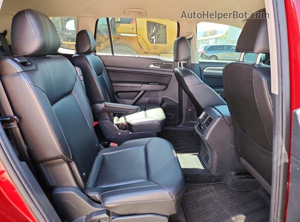 1V2LR2CA9JC589194 2018 VOLKSWAGEN ATLAS Red Вид задньої частини салону