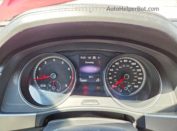 1V2LR2CA9JC589194 2018 VOLKSWAGEN ATLAS Red Вид щитка приладів